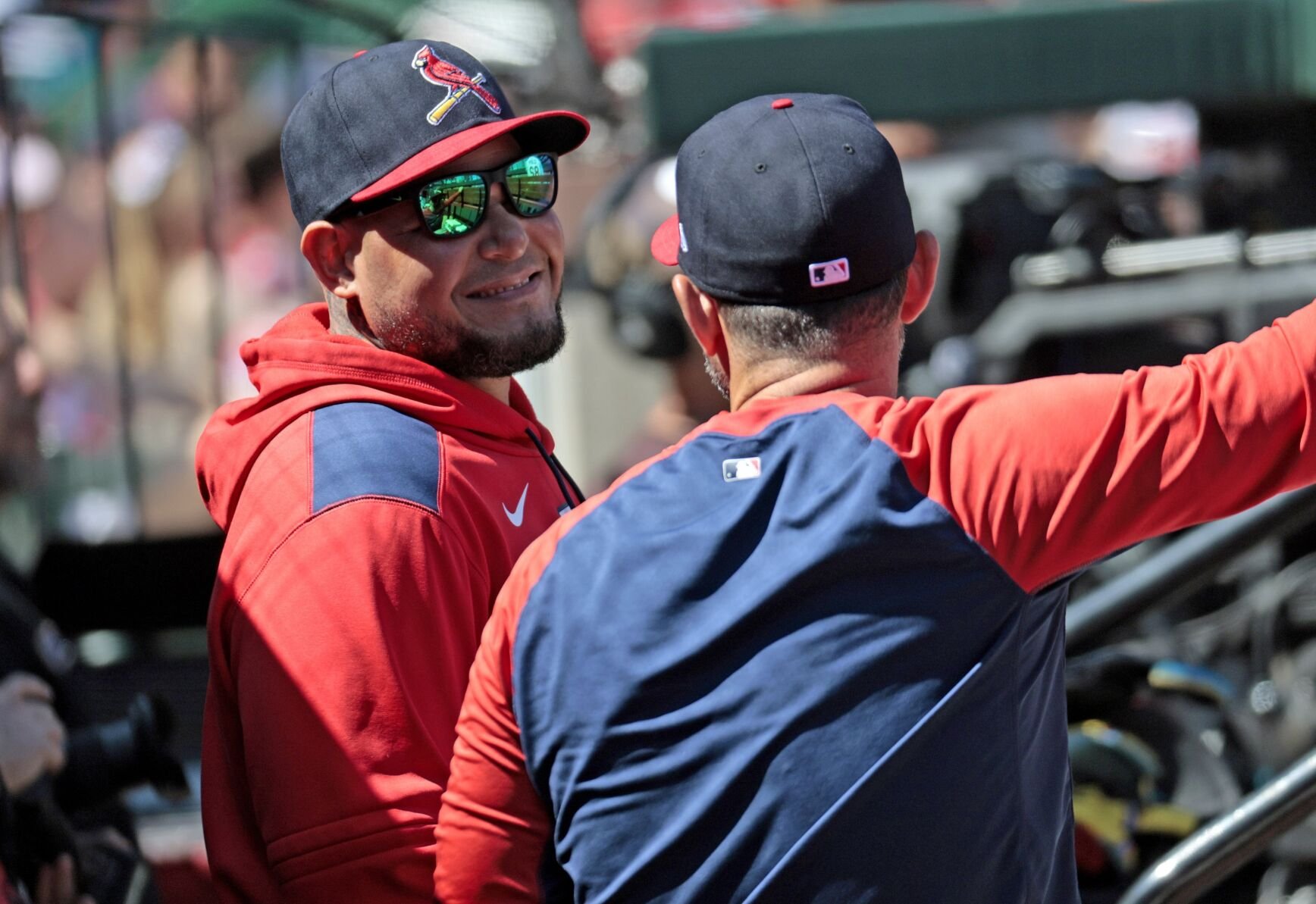 The St. Louis Cardinals host the San Francisco Giants
